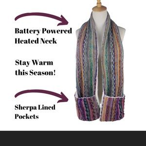 Heated Scarf by Mirabeau Sherpa Lined Battery Operated EUC works perfectly